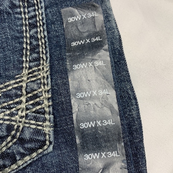 Warehouse One Athletic Fit Jeans Size 30 W x 34 L NWT - Picture 4 of 15